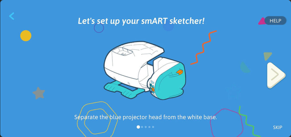 flycatcher Smart Sketcher Teal and White User Manual